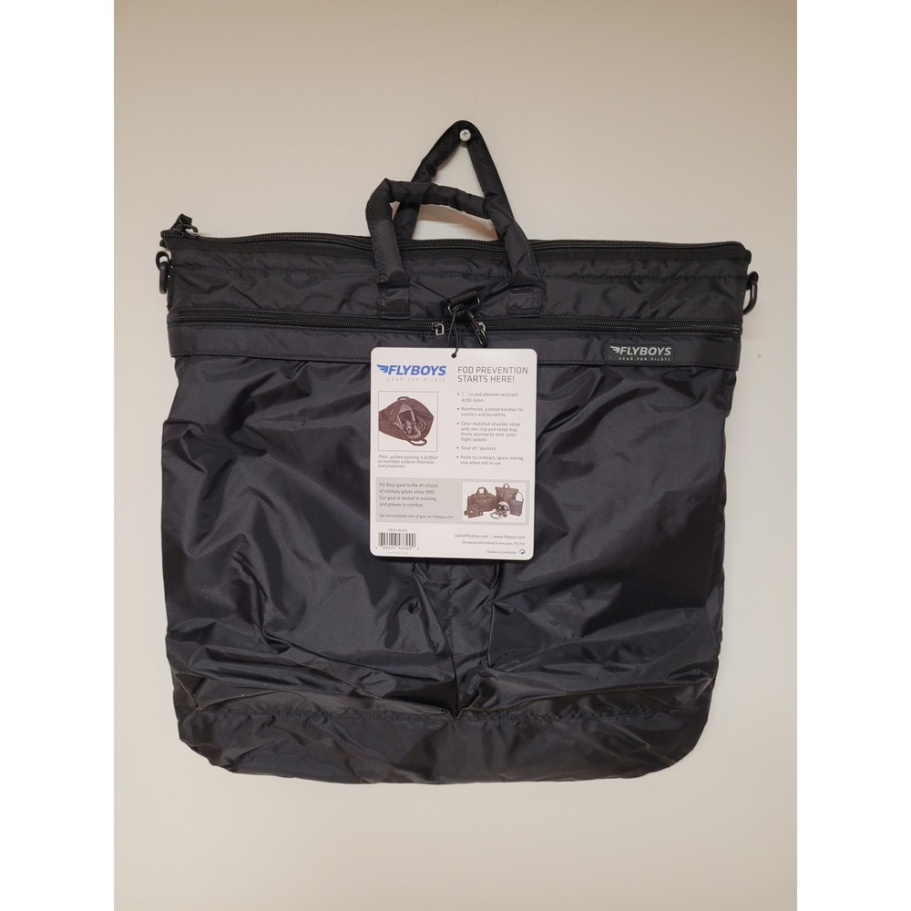 FlyBoys Helmet Bag OS Black Padded 420D Nylon Military Pilot Gear FB1121